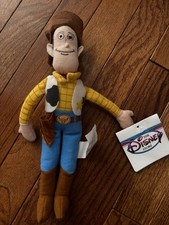 Vintage The Disney Store WOODY Toy Story Plush Mini Bean Bag Toy 10.5  With Tags