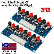 2 24 Pins ATX Benchtop Board Computer PC Power Supply Breakout Adapter Module