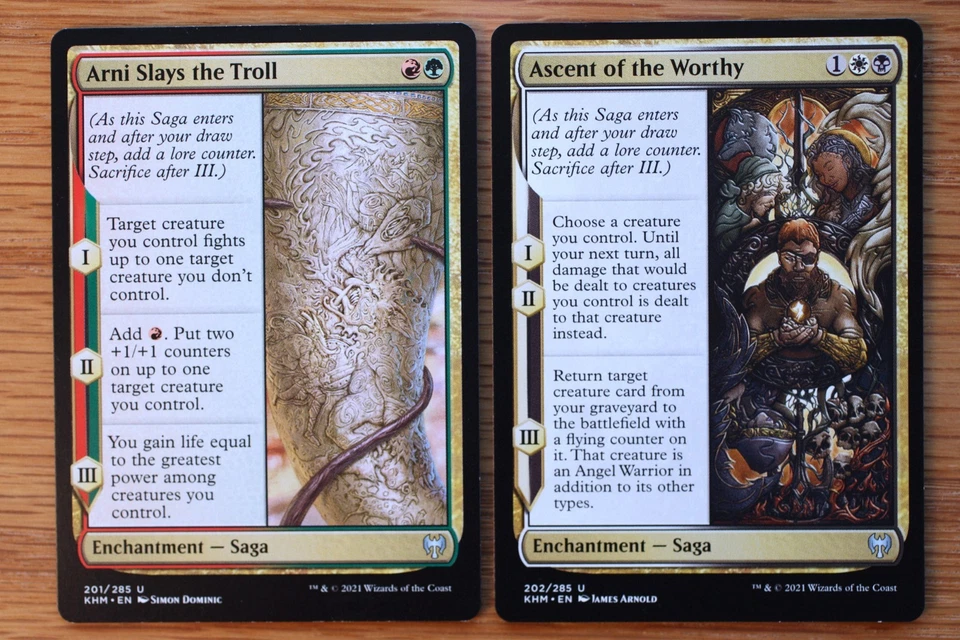Set of 10 Kaldheim Uncommon Saga Cards *NM* (Magic the Gathering MTG Commander) - Image 3 of 4