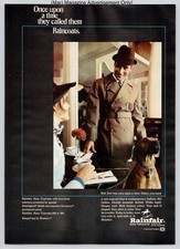 Rainfair Belted Topcoat Mens Trench Fashion Cafe Vintage 1970 Advertisement