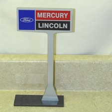Advertising Ford Mercury Lincoln Car Dealership Desk Top Sign Repro Nice 2