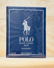 Polo Blue By Ralph Lauren EDT Spray  4.2 oz / 125 ml  Authentic  Sealed Box