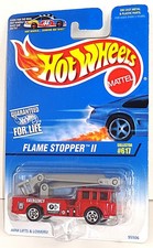 Hot Wheels 1997 Mainline Release #617 Flame Stopper II Red w/ 5SPs Fire Truck