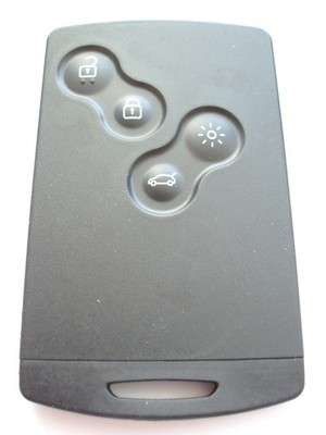 RFC 4 button case for Renault Clio Captur remote key card 2013 - 2024