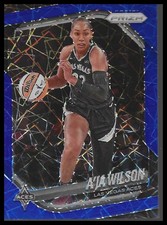 2025 Panini Prizm WNBA #76 A’ja Wilson Blue Velocity Prizms