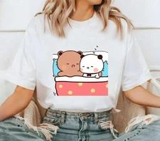 Cute Panda Bear Bubu Dudu T-shirt Couple Love Sleeping Shirt Valentine Gifts