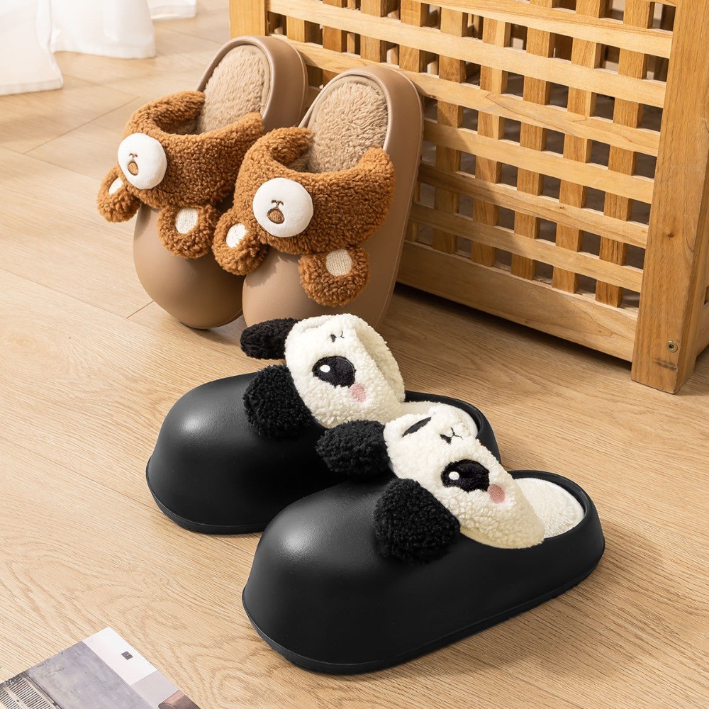 APL Scarpe antiscivolo fisse in cotone peluche scarpe esterne camera da letto