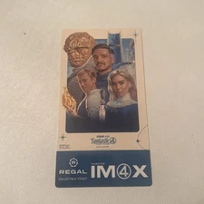 THE FANTASTIC FOUR: FIRST STEPS IMAX Collectible Ticket, Regal Theater Promo