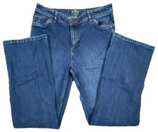 J Jill Jeans Denim Womens 8 Blue High Rise Straight Leg Stretch Comfort Retro