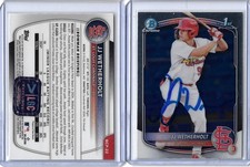 JJ Wetherholt Autographed 2025 Bowman Chrome Prospects BCP22 Rookie RC PROVA COA