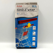 Klear Shopping Grocery Cart Reusable Neoprene Handle Wrap- Red New
