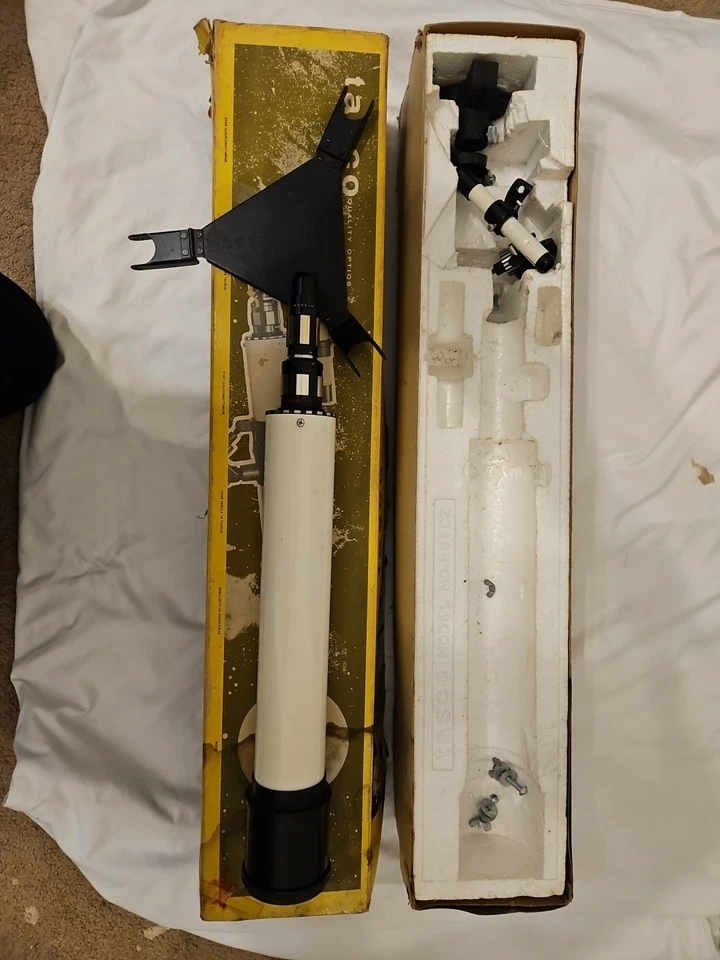 1966 tasco refractor telescope -made in Japan- original box/instruction manual - Image 4 of 4