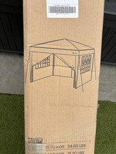 VOUNOT 3m x 3m Pop Up Gazebo with Sides & Carry Bag Marquee read description