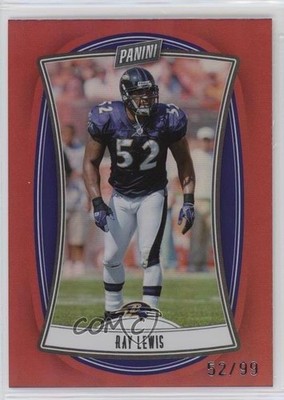 2022 Panini Player of the Day Red /99 Ray Lewis #99 HOF nd3