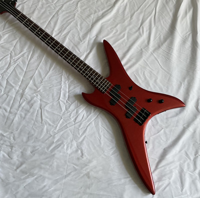 Bass Guitar 4-strings Stealth Red NJ Rosewood Fretboard 24 Frets Free Shipping