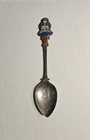 Antique Silver Enamel Souvenir Spoon Glasgow 1900 — photo 1
