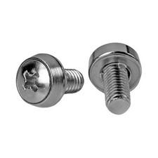 Startech CABSCREWSM6 M6 MOUNTING SCREWS SILVER 50 PACK SERVER RACK CABINET SCREW