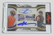 2025 Leaf Metal Allen Iverson & Jerry Stackhouse Silver Shimmer Dual Auto #1/1
