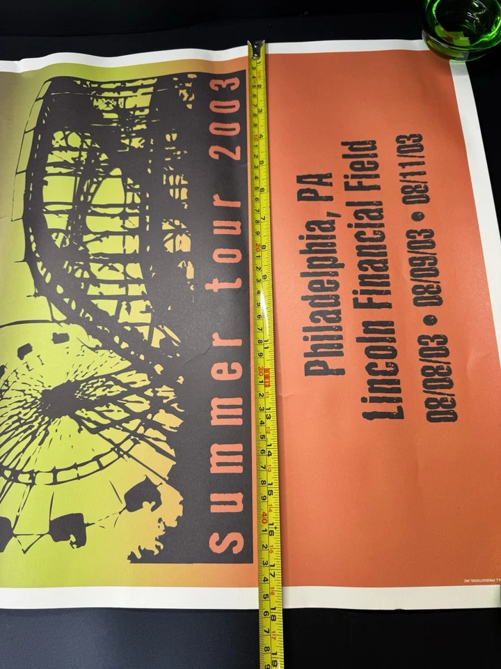 2003 Bruce Springsteen Tour Poster - Philadelphia, PA - Lincoln Financial Field - Image 2 of 4