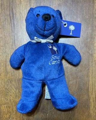 Symbolz 2005 Blue South Carolina Beanie Bear Plush Toy Collectible Souvenir