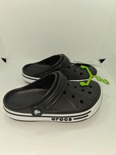 Crocs Unisex-kids Bayaband Clogs, Black/White Sz 4B/6G NWTS