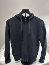 Old Navy Active Dynamic Fleece Hoodie Women s Small Black Full Zip Jacket