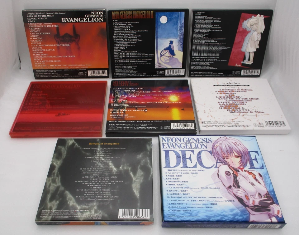 Neon Genesis Evangelion 1 2 3 The End of EVA & Death w/ Slipcase 8CDs Japan - Image 2 of 4