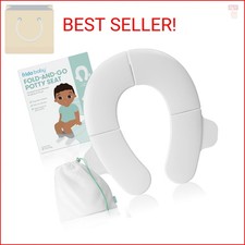 Frida Baby Fold-and-Go Portable Potty Seat for Toilet, Foldable Travel Potty Sea