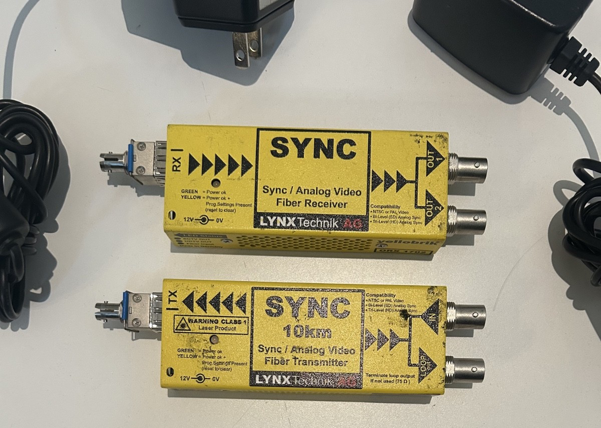 Lynx Technik yellobrik ORX 1702 + OTX 1712 Fiber TX/RX Pair w