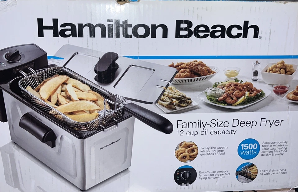 Hamilton Beach 3qt Elektrische Fritteuse Schwarz - 35220