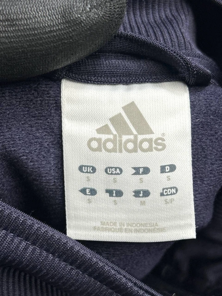 Chaqueta de Pista Adidas De Colección Para Mujer Pequeña Púrpura Forrada de Vellón Cremallera Completa Atletismo Foto 4 de 4