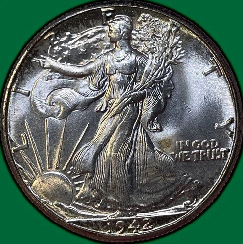 1942 Walking Liberty Half Dollar Brilliant Uncirculated BU Coin #35561