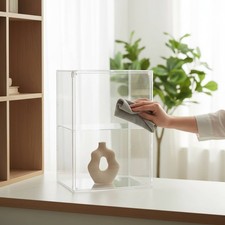 Vetrinetta Antipolvere a Ripiani Grande Capacità Vetrina per Bambole Robusta