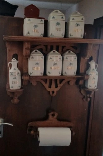 storage jars on shelf