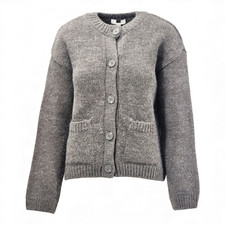 M&S Collection Crew Neck Pocket Detail Womens Cardigan RRP £36.00 Uk Size S