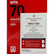 NFPA 70, National Electrical Code (2023) with Self-Adhesive Index Tabs Paperback