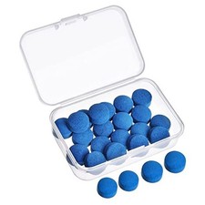 Gejoy 20 Pcs Billiard Pool Cue Tips Replacement Kit Pool Stick 12/13 mm Blue