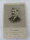 FLINT 10th MICHIGAN INFANTRY GAR CIVIL WAR VETERAN CABINET CARD PHOTOGRAPH