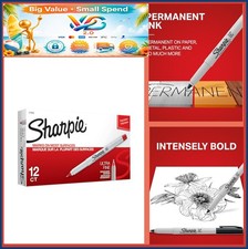 Red Ultra Fine Point Permanent Markers 12 Count Office School Supplies