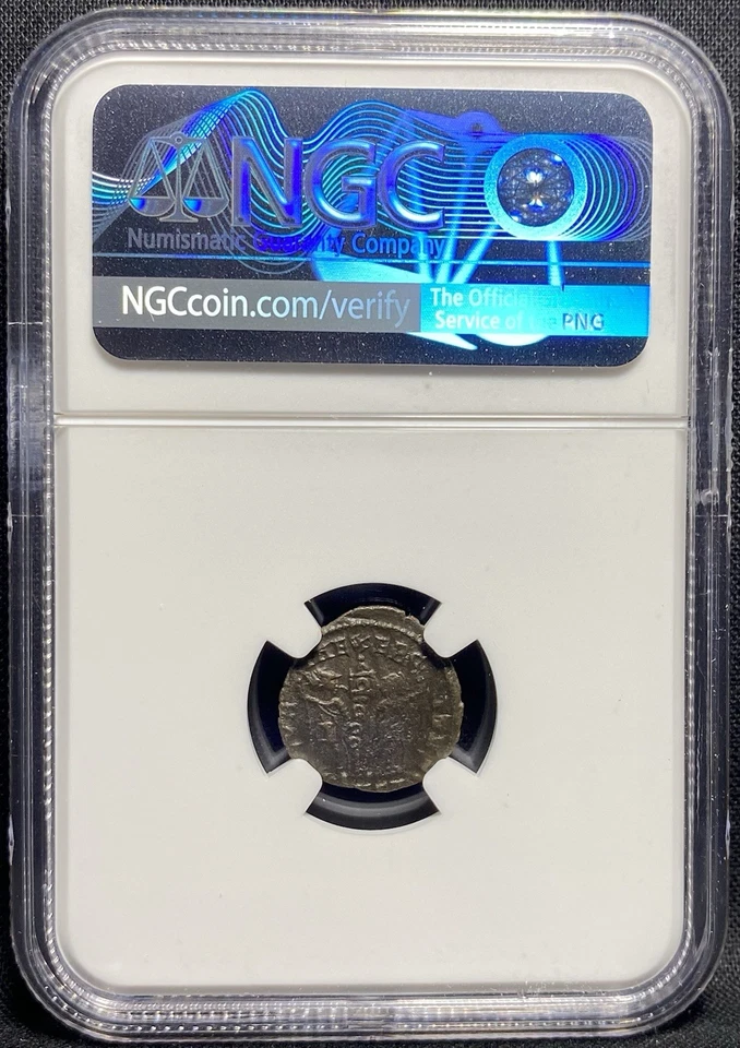 Constantine I the Great 307-337 AD, Roman Empire AE3/4 Bi Nummus Bible Coin, NGC - Image 4 of 4