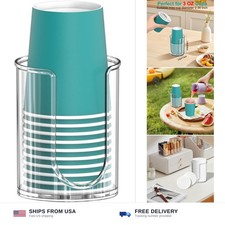 Bathroom cup dispenser holder 3 oz disposable paper cups clear acrylic