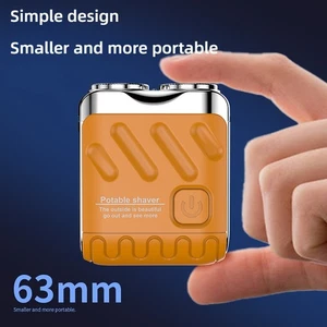 Mini Rasoir électrique pour les hommes Portable Foil Razor Rechargeable Waterproof Travel