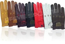 REAL SOFT LEATHER MEN'S TOP QUALITY DRIVING GLOVES STYLISH FASHION D-507 All