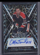 2024 Leaf Metal Hockey Legends - Exotic Autographs Leopard Craig MacTavish #/7