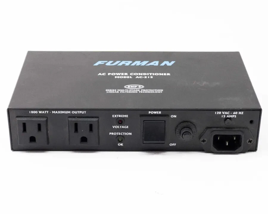 Furman AC-215 AC Power Conditioner, 120 VAC 60Hz 15A 1800W Max Output, 2 channel - Image 2 of 4