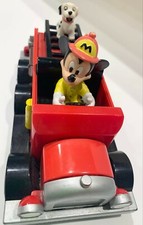 Mickey's Fire Dept. Engine 71, pull back toy Fire Truck  Dalmatian Pup