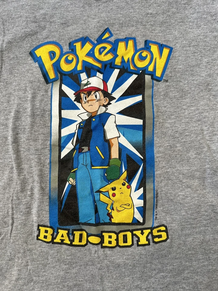 Vintage 90’s 1999 Pokémon Bad Boys Shirt Youth Small Official Nintendo RARE! - Image 3 of 4