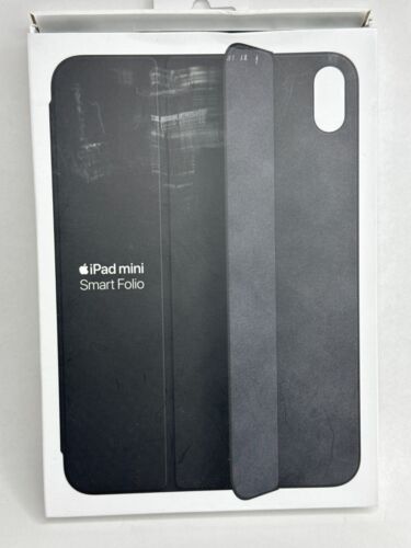 Authentic Apple Smart Folio Case for iPad Mini (6th Generation) Black MM6G3ZM/A - Afbeelding 1 van 4