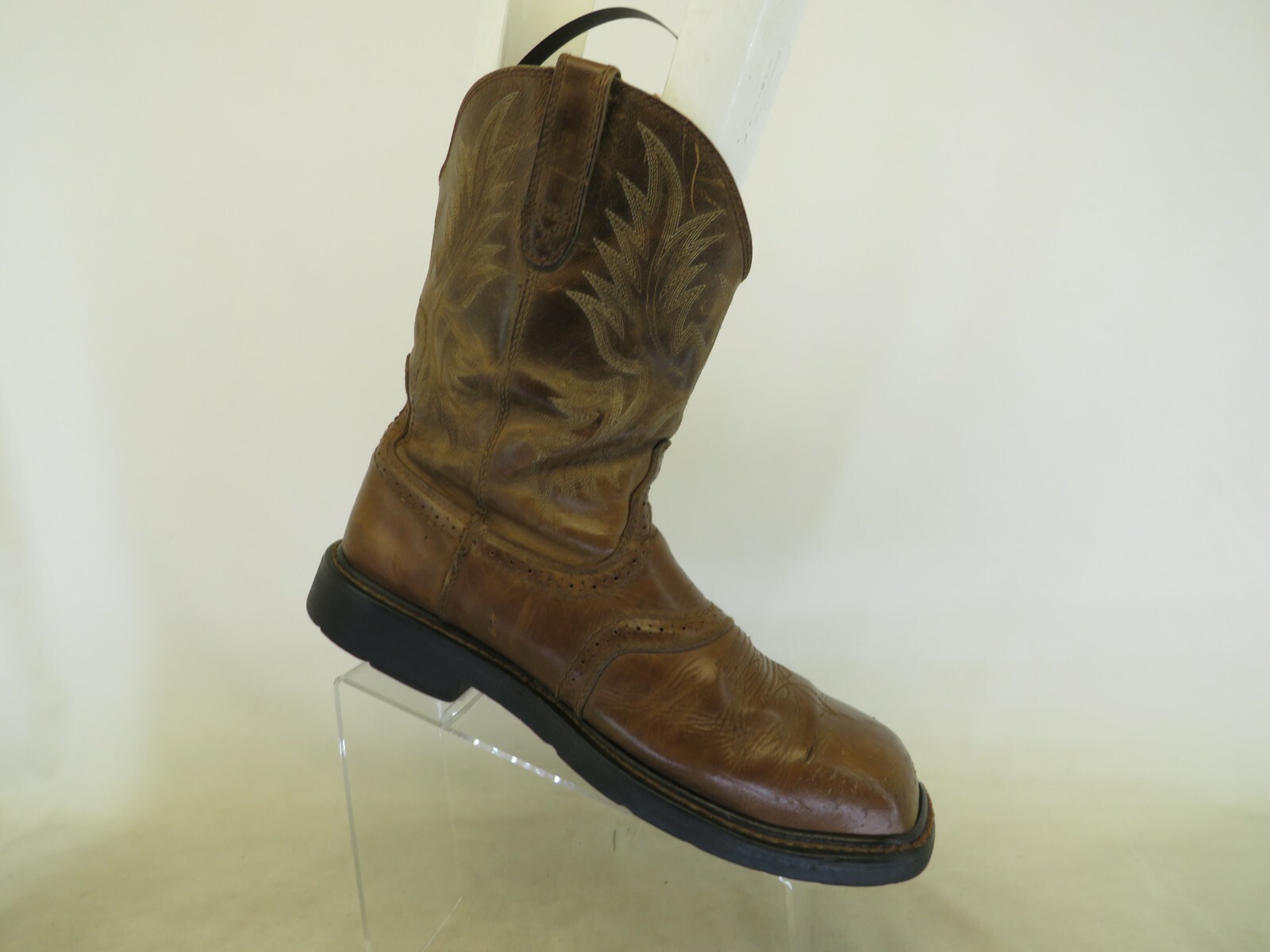 Ariat Brown Leather Stockman Cowboy 