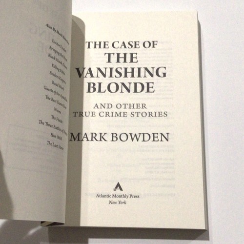 The Case of the Vanishing Blonde by Mark Bowden 2020 ARC Paperback - Foto 5 di 6